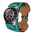 billiga Samsung klockarmband-Klockarmband för Samsung Watch 6/5/4 40/44mm, Galaxy Watch 5 Pro 45mm, Galaxy Watch 4/6 Classic 42/46/43/47mm, Watch 3, Active 2, Gear S3 S2 Äkta Läder Ersättning Rem 20mm 22mm Armband