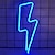 cheap LED Strip Lights-LED Neon Sign Light Lightning Shape Night Light Christmas Halloween Party Decoration Gift USB or Battery Operated Wall Décor