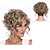 tanie Peruki syntetyczne-blond peruki dla kobiet baruisi krótkie kręcone blond peruki dla kobiet syntetyczne odporne na ciepło side part halloween cosplay hair wig