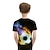 baratos camisetas 3d menino-Dia da Criança Para Meninos 3D Gráfico Futebol Americano 3D Camisa Camiseta Manga Curta Impressão 3D Verão Ativo Esportes Casual Diário Poliéster Infantil 2-13 anos