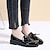 cheap Women&#039;s Slip-Ons &amp; Loafers-Women&#039;s Loafers Tassel Loafers Tassel Shoes Classic Loafers Office Daily Solid Color Solid Colored Summer Bowknot Tassel Low Heel Round Toe Vintage Patent Leather Loafer Wine Black
