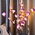 voordelige Decoratie &amp; Nachtlampje-Led Phalaenopsis Tak Lamp 20 Lampen Simulatie Orchidee Tak Led Fairy Lights Willow Takje Licht Tak Moederdag Voor Huis Tuin decoratie