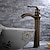 billiga Klassisk-tvättställsblandare - klassisk antik mässing fristående enkelhandtag ett hålbadskranar