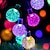 levne LED pásky-led řetězec světlo 7m 50leds bublina míč led solární venkovní vodotěsný řetězec světla teplá bílá barevná bílá víla světla řetězec vánoční svatební party zahrada dovolená dekorace světla 1set