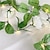 abordables Tiras de Luces LED-rose flower ivy leaf led fairy string light 2m 20 led rose garland luces de alambre de cobre para el evento del banquete de boda decoración del hogar iluminación blanca cálida batería aa