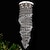 cheap Chandeliers-Crystal Chandelier Crystal Ceiling Light 170cm Luxury Lights K9 Spiral European Modern Chandeliers Ceiling Pendant Lights Lamp Hotel Villa 7 Heads 110-120V 220-240V