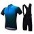 baratos Conjuntos de Roupa de Homem-FUALRNY® Homens Camisa com Bermuda Bretelle Manga Curta Ciclismo de Montanha Ciclismo de Estrada Verde Cinzento Laranja Gradiente Moto Conjuntos Silicone Lycra Poliéster Secagem Rápida Bolso Traseiro