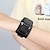 preiswerte Apple Watch Armbänder-1 pcs Kompatibel mit Apple  iWatch Series 8/7/6/5/4/3/2/1 / SE Lederschlaufe Geschäftsband für ich schaue Smartwatch Gurt Armband Echtes Leder Luxus Armband