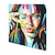 economico Ritratti-pittura a olio dipinta a mano figura astratta pop art wall art decorazione della casa tela arrotolata no frame unstretched