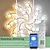 זול אורות תקרה ניתנים לעמעום-אור תקרת led לבן מודרני כוכב נורדי עיצוב מטאור מקלחת led חדר שינה אור בקרת אפליקציה עם עמעום חסר מדרגה או כיבוי / כיבוי / שליטה בשלושה צבעים מנורת פנל תקרת אקריליק חדר שינה סלון מינימליסטי ייחודי