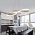 cheap Circle Design-LED Pendant Light 75cm Acrylic Dimmable Chandelier Adjustable Note Design Modern for Home Living Room Lighting ONLY DIMMABLE WITH REMOTE CONTROL