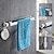 cheap Towel Bars-Towel Bar and Towel Rack with Hooks New Design Stainless Steel Bathroom Towel Rack Wall Mounted Painted Finishes 1pc