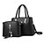 cheap Bag Sets-Women&#039;s Top Handle Bag 2 Pieces Purse Set Shopping Office &amp; Career Earth Yellow Wine Black
