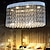 tanie Żyrandole wyjątkowe-Kryształowy żyrandol led luksusowe oświetlenie sufitowe nowoczesne k9 do montażu podtynkowego światło kropla deszczu żyrandol do hotelu sypialnia jadalnia salon sufitowy wisiorek światła oprawy