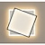 halpa Kattovalaisimet-led-kattovalaisin neliön muotoinen musta kulta sisältää himmennettävän version 45/55/65 cm geometriset muodot uppoasennettavat valot alumiininen taiteellinen tyyli moderni tyylikäs maalattu