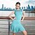 cheap Latin Dancewear-Latin Dance Dress Ruching Split Joint Women&#039;s Performance Sleeveless Modal Tulle