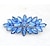 billiga Nålar och broscher-någonsin tro bröllop corsage smycken marinblå marquise österrikisk kristall blomstrande blomma brosch för kvinnor mode
