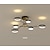 abordables Plafonniers à intensité variable-Plafonnier led dimmable lumière moderne noir or cercle design 75 cm encastré lumières aluminium led style nordique 220-240v