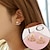 cheap Earrings-Daisy Earrings Female Women‘s Crystal Flower Rear Hanging Ear Jewelry Sweet Earrings for Daily Birthday Gifts
