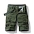 cheap Cargo Shorts-Men&#039;s Cargo Shorts Bermuda shorts with Side Pocket Multi Pocket Flap Pocket Solid Color Camo Going out Streetwear 100% Cotton Fashion Cargo Shorts ArmyGreen Blue