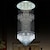 abordables Lustres Uniques-lustre en cristal moderne plafonnier pour restaurant salle à manger salon colonne lampe suspendue en cristal base carrée luminaire escalier loft plafonnier pendentif lumière