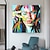 cheap People Paintings-Oil Painting Hand Painted Abstract Figure Pop Art  Wall Art Home Decoration Rolled Canvas No Frame Unstretched