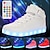 cheap Kids&#039; Light Up Shoes-Boys&#039; Girls&#039; Sneakers LED Shoes USB Charging Athletic Shoes for Kids Luminous Fiber Optic Shoes PU Remote Control Little Kids(4-7ys) Big Kids(7years +) Daily Walking Shoes White Black Red Fall Winter