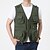 cheap Hiking Vests-Men&#039;s Fishing Vest Hiking Vest Sleeveless Vest / Gilet Jacket Top Outdoor Breathable Quick Dry Lightweight Multi Pockets Summer ArmyGreen khaki Red Hunting Fishing Climbing