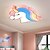 cheap Ceiling Lights-52.5 cm Circle Design Flush Mount Lights Metal Acrylic Artistic Style Novelty Animal Pattern Painted Finishes Artistic LED 220-240V / CE Certified