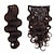 cheap Clip in Hair Extensions-Clip In Hair Extensions Human Hair 7 pieces Pack Body Wave 14-22 inch Hair Extensions