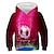 abordables Jeux et Sports 3D pour Garçon-Garçon 3D Football Sweat à capuche manche longue 3D effet Printemps Automne Hiver Actif Vêtement de rue Enfants 3-12 ans Extérieur du quotidien
