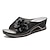 ieftine Saboți de Damă-Pentru femei Sandale Pantofi de confort Toc Platformă Vârf rotund PU Loafer Maro Deschis Negru Alb