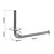 abordables Barres repose-serviettes-porte-papier hygiénique installation verticale porte-serviettes détachable en acier inoxydable 304 nickel brossé et noir mat 1pc