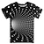 abordables niño 3d camisetas-Chico 3D Bloque de color de impresión en 3D Camiseta Manga Corta Impresión 3D Verano Activo Deportes Ropa de calle Poliéster Rayón Niños 2-13 años Exterior Diario