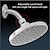 voordelige Regendouches-badkamer oem douche abs 6 inch eenvoudige lagedruk douchekop zilverachtige moderne eenvoud van galvaniseren top spray douche