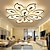 preiswerte Dimmbare Deckenleuchten-65/80/90/100 cm dimmbare Deckenleuchte LED-Einbauleuchten Metall künstlerischer Stil floraler Stil lackierte Oberflächen modern 110-120 V 220-240 V / CE-zertifiziertes Blumendesign