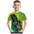 voordelige jongens 3d t-shirts-Jongens 3D Grafisch Automatisch 3D-afdrukken T-shirt Korte mouw 3D-afdrukken Zomer Actief Stoer Casual Polyester Rayon Kinderen 3-12 jaar