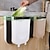 cheap Bathroom Organizer-Folding Trash Can For Kitchen And Car Wall Mounted Waste Bin Kitchen Cabinet Door Hanging Trash Bin