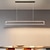 billiga Belysning för köksön-100 cm led taklampa ö ljus geometriska former enkel design taklampa metall konstnärlig stil modern stil svart konstnärlig led 110-120v 220-240v