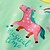 Χαμηλού Κόστους Animal Print Φορέματα-Παιδιά Λίγο Κοριτσίστικα Sundress Άλογο Γραφική Ζώο Στάμπα Λευκό Κίτρινο Ανθισμένο Ροζ Ως το Γόνατο Αμάνικο Βασικό Φορέματα Καλοκαίρι Κανονικό 3-8 χρόνια