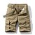cheap Hiking Trousers &amp; Shorts-Men&#039;s Hiking Cargo Shorts Hiking Shorts Shorts Bottoms Military 10&quot; Quick Dry Multi Pockets Cotton Black Army Green Light Grey