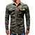 cheap Hiking Tops-Men&#039;s Hiking Shirt / Button Down Shirts Military Tactical Jacket Jacket Top Outdoor Breathable Quick Dry Lightweight Sweat wicking Camo / Camouflage Army green camouflage Hunting Fishing Climbing