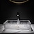 abordables Éviers-Le lavabo rectangulaire en verre moulé sous pression d&#039;art transparent de luxe léger moderne avec évier de robinet