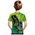 billige guttes 3d-t-skjorter-Gutt 3D Grafisk Bil 3D-utskrift T skjorte T-skjorte Kortermet 3D-utskrift Sommer Aktiv Kul Fritid Polyester Rayon Barn 3-12 år