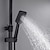 billiga Duschkranar-Duschsystem / Regnduschsystem / Termostatisk blandarventil Uppsättning - Handdusch inkluderad dra ut Regndusch Nutida / Antik Målade ytor Monteras inomhus Keramisk Ventil Bath Shower Mixer Taps