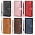 preiswerte Samsung-Handyhülle-Handy Hülle Handyhüllen Für Samsung Galaxy S25 S24 S23 S21 Ultra Plus S20 Brieftaschenhülle Kartenhalter Staubdicht mit Handyband PU-Leder