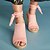 cheap Women&#039;s Sandals-Women&#039;s Heels Sandals Lace Up Sandals Wedge Sandals Espadrilles Wedge Heel Open Toe Suede Lace-up Solid Colored Black Pink Khaki