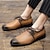 olcso Férfi fűzős bőrcipők-Férfi Félcipők Formális cipők Bullock cipő Ruha cipő Gyalogló Alkalmi Napi Bőr Kényelmes Bokacsizmák Papucs Sárga Rózsaszín Kék Tavasz Ősz