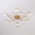 Χαμηλού Κόστους Φώτα Οροφής-led φωτιστικό οροφής 93 cm σχέδιο συμπλέγματος flush mount lights μεταλλικό μοντέρνο στιλ floral στυλ βαμμένο φινίρισμα μοντέρνο σκανδιναβικό στυλ 220-240v