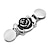 abordables Pin&#039;s et broches-Clip de pull design rose rétro clip cardigan clip châle robes clips col cardigan (style-1)